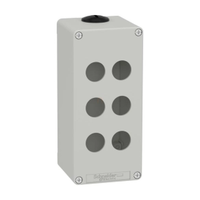   Schneider Electric Harmony XAP - XAPD3506 - üres tokozat, szürke, 6 lyuk, M25
