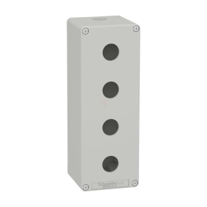   Schneider Electric Harmony XAP - XAPD4504 - üres tokozat, szürke, 4 lyuk, M25