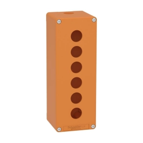   Schneider Electric Harmony XAP - XAPO4506 - üres tokozat, narancs, 6 lyuk, M25