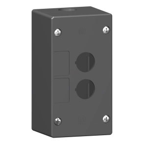  Schneider Electric Harmony XALG - XALG02 - tokozat, 2 kivágás, durva környezetbe, fekete