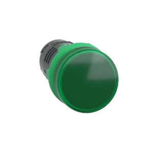   Schneider Electric Harmony XB5 - XB5EVB3 - műanyag monolitikus LED jelzőlámpa, Ø22, 24VAC/DC, zöld