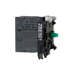   Schneider Electric Harmony XB4/XB5 - ZBE501 - érintkező blokk, 1NO, nagyteljesítményű, 10A, csavaros csatlakozó