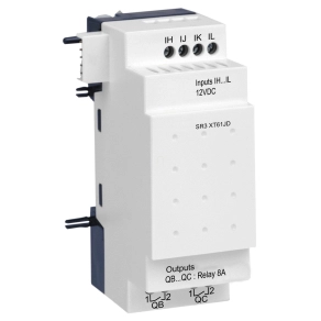   Schneider Electric Zelio Logic - SR3XT61JD - bővítőmodul, 4 DI, 2 DO relés, SR3JD 12 VDC bővíthető vezérlőhöz