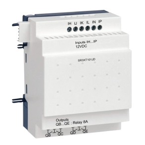   Schneider Electric Zelio Logic - SR3XT101JD - bővítőmodul, 6 DI, 4 DO relés, SR3JD 12 VDC bővíthető vezérlőhöz