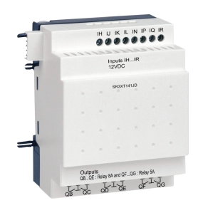  Schneider Electric Zelio Logic - SR3XT141JD - bővítőmodul, 8 DI, 6 DO relés, SR3JD 12 VDC bővíthető vezérlőhöz