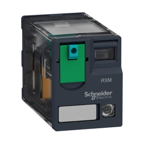   Schneider Electric Harmony Electromechanical Relays - RXM3AB2BD - RXM miniatűr relé, 3CO, 10A, 24VDC, tesztgomb, LED