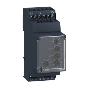 Schneider Electric Harmony Control Relays - RM35UB330 - háromfázisú feszültségfigyelő relé, 3f, 1+1CO, 5A, 220…480VAC