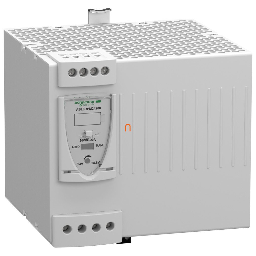 Schneider ABL8 tápegység, 1f, 230VAC/24VDC, 20A, DIN sínre szerelhető ABL8RPM24200