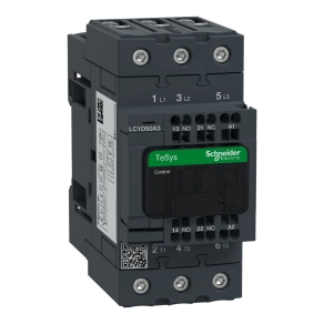   Schneider Electric TeSys D - LC1D50A3P7 - 3pólusú Everlink mágneskapcsoló (AC3, 400V 50A) rugós vezérlő sorkapoccsal 230V AC 50/60Hz
