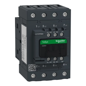   Schneider Electric TeSys D - LC1DT80AP7 - 4 pólusú Everlink mágneskapcsoló AC1 415V 80 A, tek. 230V AC 50/60Hz