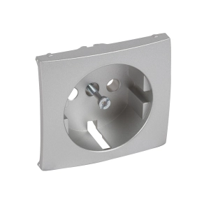 Legrand Valena 2P+F aljzat burkolat, alumínium - 770253