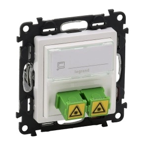   Legrand Valena Life SC/APC egymódusú optikai csatlakozóaljzat fehér - 753130