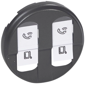 Legrand Céliane 2xRJ45 burkolat, grafit - 67952