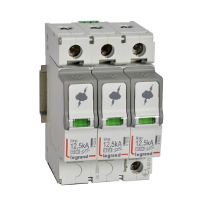   Legrand túlfeszültség-levezető T1+T2 12, 5KA 3P +SD - 412272