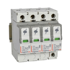 Legrand túlfeszültség-levezető T1+T2 12, 5KA 4P - 412273