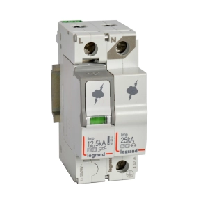   Legrand túlfeszültség-levezető T1+T2 12, 5KA 1P+N NR +SD - 412276