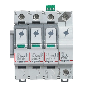   Legrand túlfeszültség-levezető T1+T2 12, 5KA 3P+N NR +SD - 412277