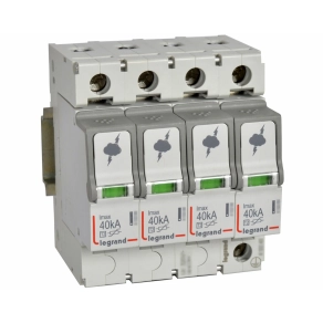   Legrand túlfeszültség-levezető T2 40KA 4P 440V +SD - 412233