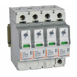 Legrand túlfeszültség-levezető T2 20KA 4P - 412223