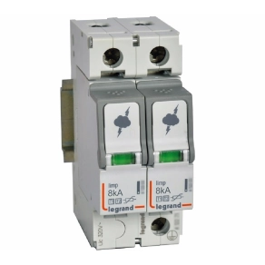 Legrand túlfeszültség-levezető T1+T2 8KA 2P - 412251