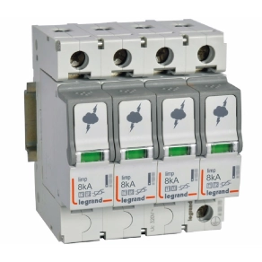 Legrand túlfeszültség-levezető T1+T2 8KA 4P - 412253