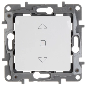  Legrand Niloé redőnykapcsoló (3 állású) 6A, mechanikus végállású motor közvetlen vezérléséhez, fehér - 764511