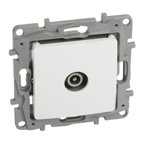  Legrand Niloé TV aljzat, végzáró (10 dB), fehér - 764555