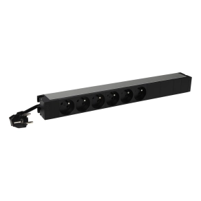 Legrand elosztósor 19"/1U normál KIM:6xFR - 646805