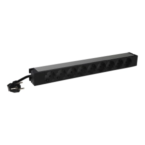 Legrand elosztósor 19"/1U normál KIM:9xSHK - 646812