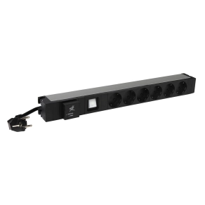   Legrand elosztósor 19"/1U túlfeszültség-védelemmel KIM:6xSHK - 646836
