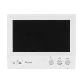   Legrand 4-vezetékes BASIC kaputelefon kiegészítő: színes videó 7"-os beltéri egység, kihangosított - 369585