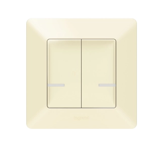   Legrand Valena Life-Netatmo okos kettős kapcsoló (végrehajtó), nulla (N) vezető bekötéssel, 1-es kerettel, elefántcsont - 752288