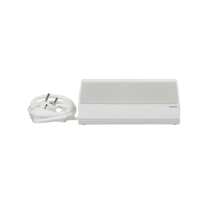   Legrand Multimédiás asztali elosztósor tablet tartóval 3 x 2P+F + 2 USB-A, fehér - 694810