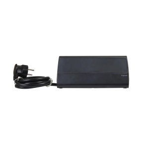   Legrand Multimédiás asztali elosztósor tablet tartóval 3 x 2P+F + 2 USB-A, fekete - 694811
