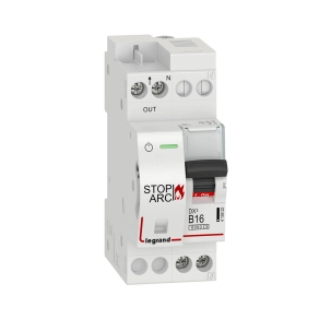   Legrand DX3 Stop Arc Íveszárlat érzékelő kismegszakító B16 6000A alsó betáp BIC - 415922