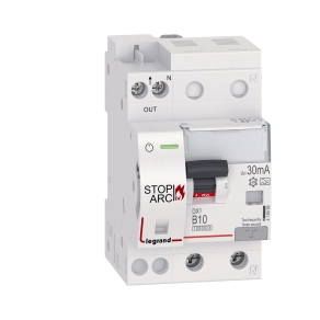   Legrand DX3 Stop Arc Íveszárlat érzékelő kombinált áram-védőkapcsoló B10 10000A alsó betáp BIC - 415956