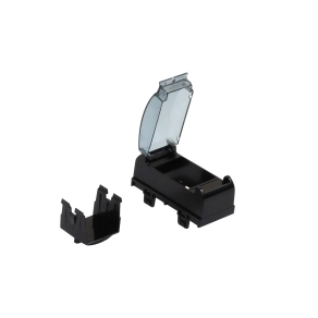   Legrand DLP bepattintható csatornához vagy energiaoszlophoz adapter, moduláris készülékekhez, fekete - 653075
