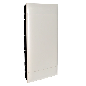   Legrand PractiboxS 3 sor 12 modul, gipszkartonba süllyeszthető kiselosztó(850°C), fehér ajtóval, védőföld és nulla elosztókapoccsal - 135163