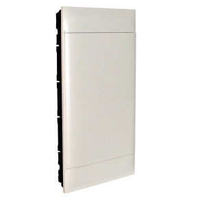   Legrand PractiboxS 4 sor 12 modul, gipszkartonba süllyeszthető kiselosztó(850°C), fehér ajtóval, védőföld és nulla elosztókapoccsal - 135164