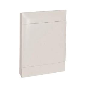   Legrand PractiboxS 2 sor 12 modul, falon kívüli kiselosztó(650°C), fehér ajtóval, védőföld és nulla elosztókapoccsal - 135202