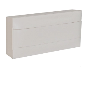   Legrand PractiboxS 1 sor 22 modul, falon kívüli kiselosztó(650°C), fehér ajtóval, védőföld és nulla elosztókapoccsal - 137205