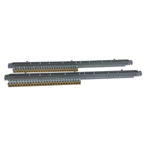   Legrand PractiboxS 18 modulos 1-4 soros falon kívüli/2-4 soros süllyesztett szekrényhez, 2 x (1x25mm² + 26x16mm²) csupasz PE+N elosztókapocs - 134815