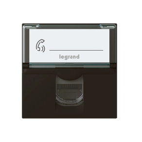   Legrand Program Mosaic RJ45 Cat 6 FTP aljzat 2 modul matt fekete - 079165L