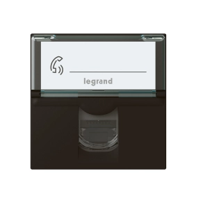   Legrand Program Mosaic RJ45 Cat.6A STP aljzat 2 modul matt fekete - 079176L