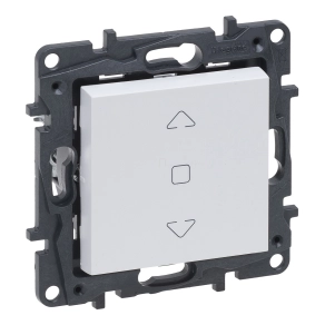   Legrand Niloé Step redőnynyomó (3 állású) 6A, mechanikus végállású motor közvetlen vezérléséhez, fehér - 863143
