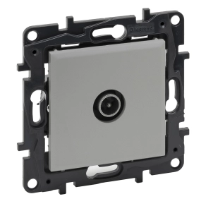   Legrand Niloé Step TV átmenő aljzat (14 dB), alumínium - 863372