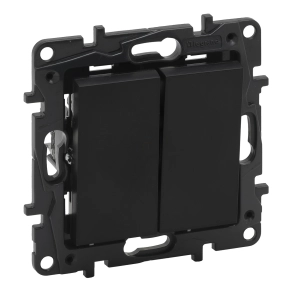 Legrand Niloé Step csillárkapcsoló, 10AX, fekete - 863505