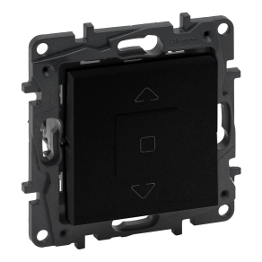   Legrand Niloé Step redőnykapcsoló (3 állású) 6A, mechanikus végállású motor közvetlen vezérléséhez, fekete - 863544