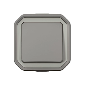   Legrand Plexo 55 falon kívüli egypólusú nyomó 10A, összeszerelt, szürke - 069720L