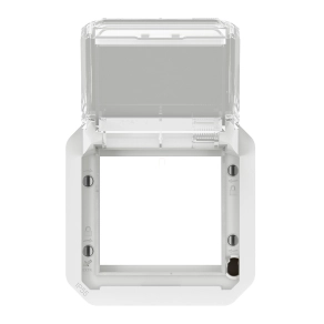   Legrand Plexo 55 Program Mosaic adapter füstszínű csapófedéllel, fehér - 069695L